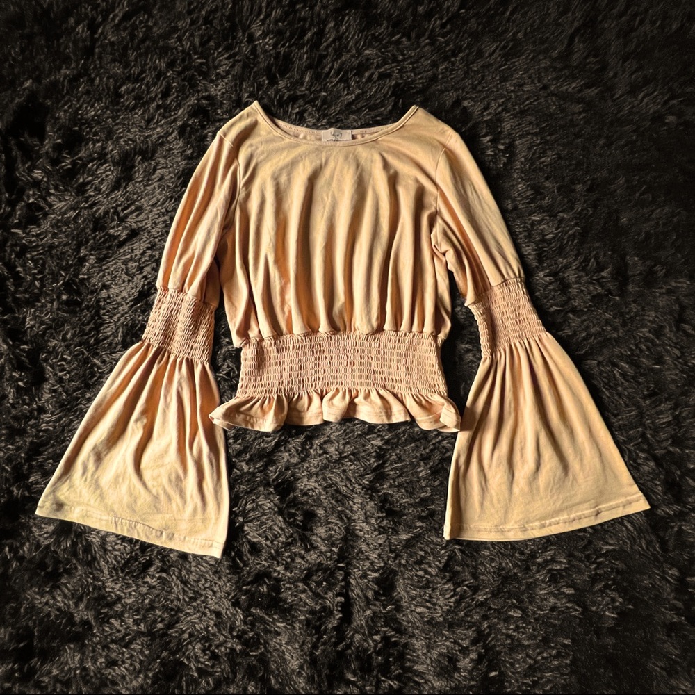 Mustard Yellow Ruffle & Poet Sleeves by ‘Love J’ (See description)
